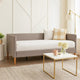 Luna Daybed | Fabric Upholstery | Wood Frame | Dark Gray