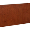 Queen Platform Bed with Panel Headboard, Cherry Brown