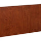 Queen Platform Bed with Panel Headboard, Cherry Brown