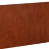 Full Platform Bed with Panel Headboard, Cherry Brown