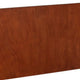 Full Platform Bed with Panel Headboard, Cherry Brown
