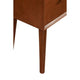 End Table with 1 Drawer and Angled Legs, Brown