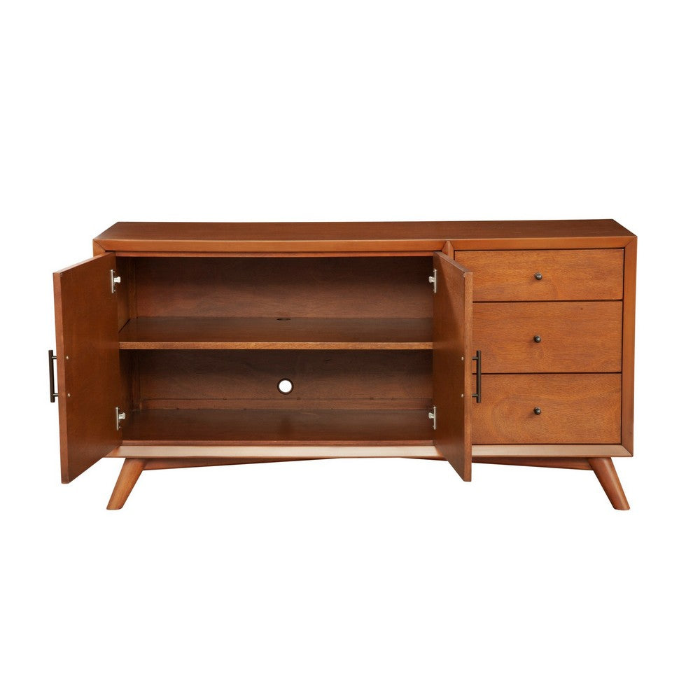 Sideboard with 3 Drawers and 2 Doors, Brown
