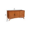 Sideboard with 3 Drawers and 2 Doors, Brown