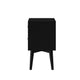 Nightstand with 2 Drawers and Angled Legs, Black