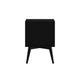 Nightstand with 2 Drawers and Angled Legs, Black