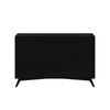 Dresser with 7 Drawers and Angled Legs, Black