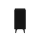 Chest with 3 Drawers and Angled Legs, Black
