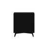 Chest with 3 Drawers and Angled Legs, Black