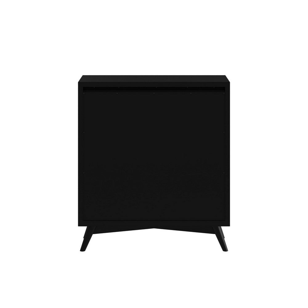 Chest with 4 Drawers and Pull Out Tray, Black