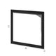 Mirror with Rectangular Wooden Encasing, Black