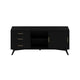 TV Console with 1 Door Cabinet and 3 Drawers, Black