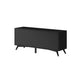 TV Console with 1 Door Cabinet and 3 Drawers, Black