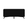 TV Console with 1 Door Cabinet and 3 Drawers, Black