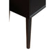 End Table with 1 Drawer and Angled Legs, Black