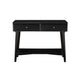 Console Table with 2 Drawers and Angled Legs, Black