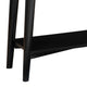 Console Table with 2 Drawers and Angled Legs, Black
