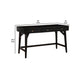 Writing Desk with 3 Drawers and Angled Legs Black By Casagear Home BM261884