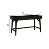 Writing Desk with 3 Drawers and Angled Legs Black By Casagear Home BM261884