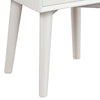 End Table with 1 Drawer and Angled Legs, White