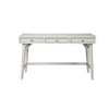 Writing Desk with 3 Drawers and Angled Legs, White