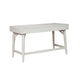 Writing Desk with 3 Drawers and Angled Legs, White