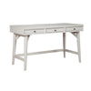 Writing Desk with 3 Drawers and Angled Legs, White