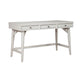 Writing Desk with 3 Drawers and Angled Legs, White