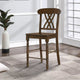 Cora Counter Stool Set | X-Back Design | Brown