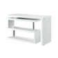 48 Inch Writing Desk with Swivel Open Shelf White By Casagear Home BM262108
