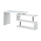 48 Inch Writing Desk with Swivel Open Shelf White By Casagear Home BM262108