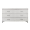 Dresser with 6 Drawers and Bar Handle White BM262110