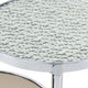 Twin Top Coffee Table with Tubular Rounded Legs Silver BM262116