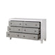 Dresser with 6 Drawers and Diamond Pulls Gray BM262128