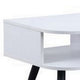Coffee Table with Melamine Paper Veneer Top and 1 Drawer White BM262207