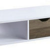 Coffee Table with Melamine Paper Veneer Top and 1 Drawer White BM262207