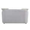 Loveseat with Rounded Back and Nailhead Trim Offwhite BM262216