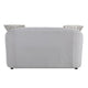 Loveseat with Rounded Back and Nailhead Trim Offwhite BM262216