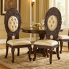 Side Chair with Intricate Carvings and Queen Anne Legs, Set of 2, Brown