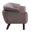 Sofa with Slight Flared Arms and Angled Metal Legs Gray BM262225