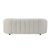 Sofa with Textured Fabric and Vertical Channel Tufting White BM262233
