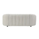 Sofa with Textured Fabric and Vertical Channel Tufting White BM262233
