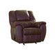 Dorian Rocker Recliner | Fabric Upholstery | Jumbo Stitch | Brown
