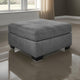 Luxe Ottoman | Oversized | Stitching Details | Dark Gray | 36"