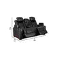 Power Recliner Loveseat with Console and Adjustable Head Black By Casagear Home BM262354