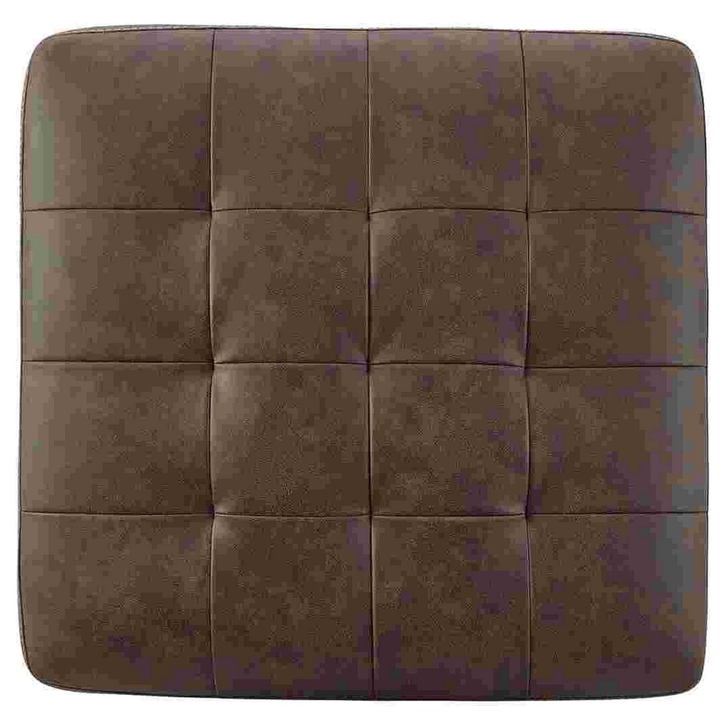 Oversized Accent Ottoman with Tufted Details, Dark Brown By Casagear Home