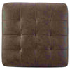 Oversized Accent Ottoman with Tufted Details, Dark Brown By Casagear Home