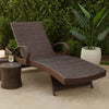 Cora Chaise Lounge Set | Wicker Frame | Reclining | Brown