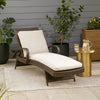 Cora Chaise Lounge Set | Wicker Frame | Reclining | Brown