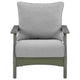 Cora Outdoor Lounge Set | Slatted Back | Cushions | Gray